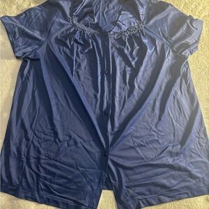Vanity Fair Blue Satin Garment